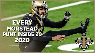 Every Thomas Morstead punt downed inside the 20  2020 Saints Highlights [upl. by Adnalue179]