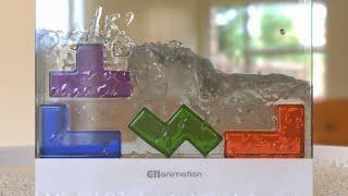 Jelly TETRIS in the Glass [upl. by Luapsemaj]