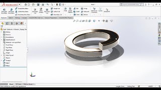 SolidWorks Yaylı Rondela Çizimi [upl. by Deina788]