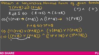 Example of Conjunctive Normal FormCNF  Discrete Mathematics [upl. by Idola908]