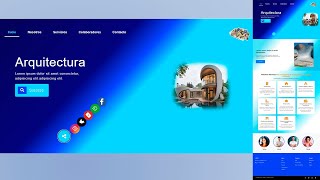 Pagina web de Arquitectura con html5 css y JavaScript [upl. by Ailimac]