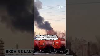 Footage Shows Ukraine Drones Attacking Oil Refinery In Russias Ryazan Region [upl. by Blackmun]