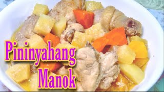 PININYAHANG MANOK  PINEAPPLE CHICKEN  CHICKENPINEAPPLEFRESH MILK RECIPE  MADAMBAE [upl. by Utica]