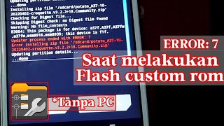 CARA MENGATASI ERROR SAAT FLASH CUSTOM ROM [upl. by Aeila]