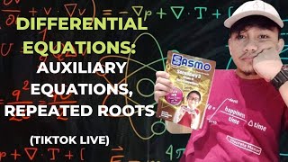 Differential Equations Auxiliary Equations Repeated Roots TikTok Live [upl. by Eyr]