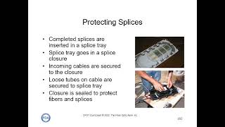 CFOT15 Mechanical Splicing Cleaving and Closures [upl. by Kurth647]