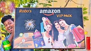 Amazon VIP Cracker Gift Box Unboxing💥 Sivakasi Crackers 2024🧨 75 Items [upl. by Huppert838]