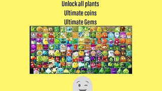 Plants vs Zombies 2  Unlocked all Plants And Max Level Plants  iOS Jailbreak All version  2021 [upl. by Roseanna]