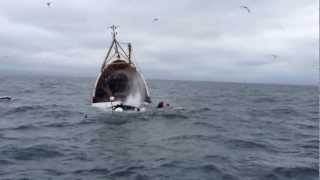 incredible video prawn trawler sinks in cold Irish sea [upl. by Yoo]