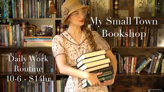 a day working at my rural bookshop  my routine as a bookseller [upl. by Akram]