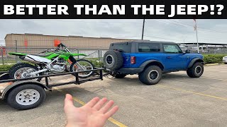 Can The 2 Door Bronco Tow Better Than MY Wrangler 392 [upl. by Brebner546]