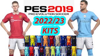 PES 2019 NEW KIT 202223 PATCH UNIFORM NEW SEASON  SMOKE PATCH 19 2223 [upl. by Egor]