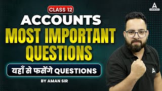 Class 12 Accounts Important Questions 2024  CBSE Class 12 Accountancy Important Questions 2024 [upl. by Daney400]