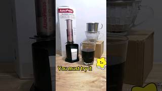 Vietnamese Coffee Drip with Aeropress Filter  You must try it jameshoffmann aeropress shorts [upl. by Lakin876]