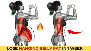 The Best Exercises for Hanging Belly Fat  30min Workout To LOSE 3 INCHES OFF WAIST in 1 Week [upl. by Bobina]