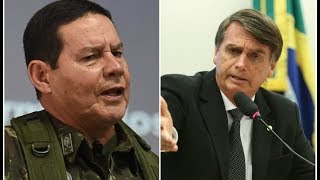 General Mourão tornase protagonista e mantem candidatura de Bolsonaro no topo [upl. by Savory]