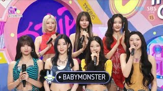 Interview MC With quot BABYMONSTERquot ON SBS INKIGAYO 241110 [upl. by Nafis]