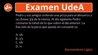 Examen UdeA  2024 Ejercicio de preparación  Fracción [upl. by Egidio]