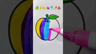 Apple 🍎  So Satisfying Video  Creative Art shorts art satisfying creative [upl. by Radferd984]