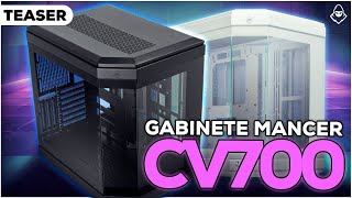 TEASER GABINETE GAMER MANCER CV700 MIDTOWER LATERAL DE VIDRO  COM E SEM DISPLAY [upl. by Otsuaf]