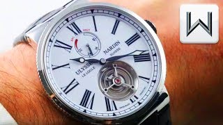 Ulysse Nardin Marine Tourbillon Enamel Grand Feu 1283181E0 Luxury Watch Review [upl. by Ylle]