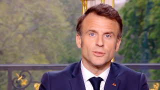 Lallocution dEmmanuel Macron en intégralité 17 avril 2023 [upl. by Einatirb]