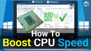 How to Boost CPU Speed or Processor Performance in Windows 1011 Laptop 5 Tips [upl. by Kenway720]