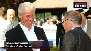 DIDIER PRODHOMME  ENTRAÎNEUR DE KHOCHENKO  QUINTÉ DU MARDI 1ER OCTOBRE À CHANTILLY [upl. by Gianni318]