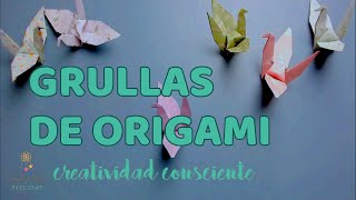 GRULLAS DE ORIGAMI La leyenda de las 1000 grullas para cumplir tu deseo y la Paz Mundial [upl. by Leunamne491]