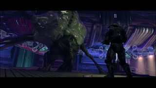 Halo 1  Alternate Flood Keyes Cutscene MCC CN Version [upl. by Eibbil]