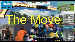 Zwift Race  The Move [upl. by Akenal]