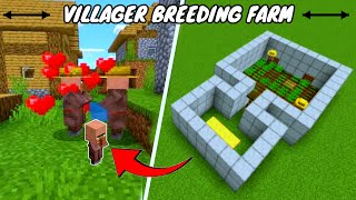 🎉Villager Breeding Farm Fastest Method in Minecraft 😱😍 [upl. by Libb]