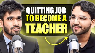 He Quit His Job To Become A CA Teacher Ft CA Shubham Singhal  Kushal Lodha Clips [upl. by Wilterdink]