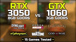 RTX 3050 vs GTX 1060 15 Games Tested [upl. by Yerot]