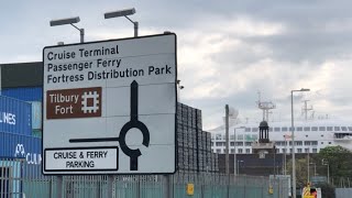 Train To Tilbury London International Cruise Terminal amp Walking [upl. by Ewens615]