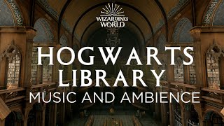 Study in Hogwarts Library  Harry Potter Hogwarts Legacy Music and Ambience [upl. by Einnel]