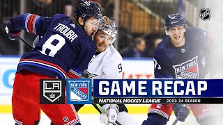 Kings  Rangers 1210  NHL Highlights 2023 [upl. by Redienhcs]