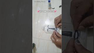 Waste bottle craft ideasDIY mini Planterplastic bottle craft ideasdiy craft shorts shortvideo [upl. by Addi496]