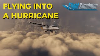 FLYING INTO A HURRICANE  MSFS2020 VR [upl. by Zrike]