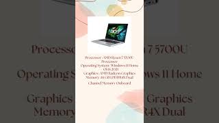 ACER Aspire 3 Slim A314 42P R7E5 Ryzen 7 5700U 16GB 512GB W11 OHS umahit tokokomputer tokoonline [upl. by Yren]