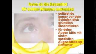 Hausmittel für schöne Wimpern [upl. by Negrom433]