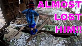 EXPLORING A CRAZY DILAPIDATED HOUSE WITH MY SON [upl. by Efioa331]