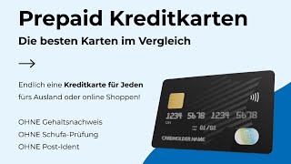 BESTE PREPAID KREDITKARTEN 2023  Kreditkarte Prepaid Vergleich und Testsieger Empfehlung [upl. by Ainex]