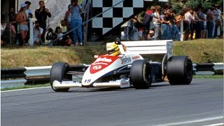 Brands Hatch Formula 1 Test Days 1984 Senna in the Toleman TG184Hart [upl. by Trebuh]