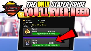 The ONLY NEW Slayer Guide Youll EVER NEED In Anime FIghting Simulator Roblox [upl. by Neelrac551]