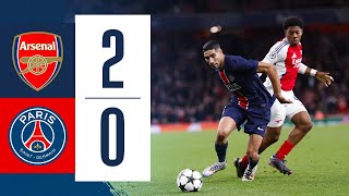 ARSENAL 20 PARIS SAINTGERMAIN I HIGHLIGHTS OF THE GAME [upl. by Sucrad]