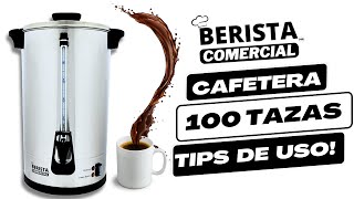 Cómo Utilizar una Cafetera Urna Percoladora de 100 Tazas en Acero Inoxidable [upl. by Ezzo]