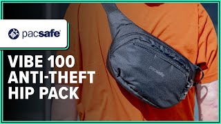 Pacsafe Vibe 100 AntiTheft Hip Pack Review 2 Weeks of Use [upl. by Emilio450]