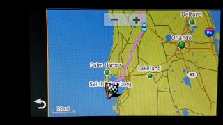 Full route map view the faster easier way Garmin nuvi 56 [upl. by Anillek176]