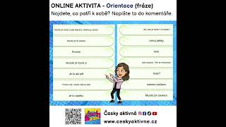 ONLINE AKTIVITA  ORIENTACE fráze ceskyaktivne czechforforeigners cestinaprocizince orientace [upl. by Zoarah]